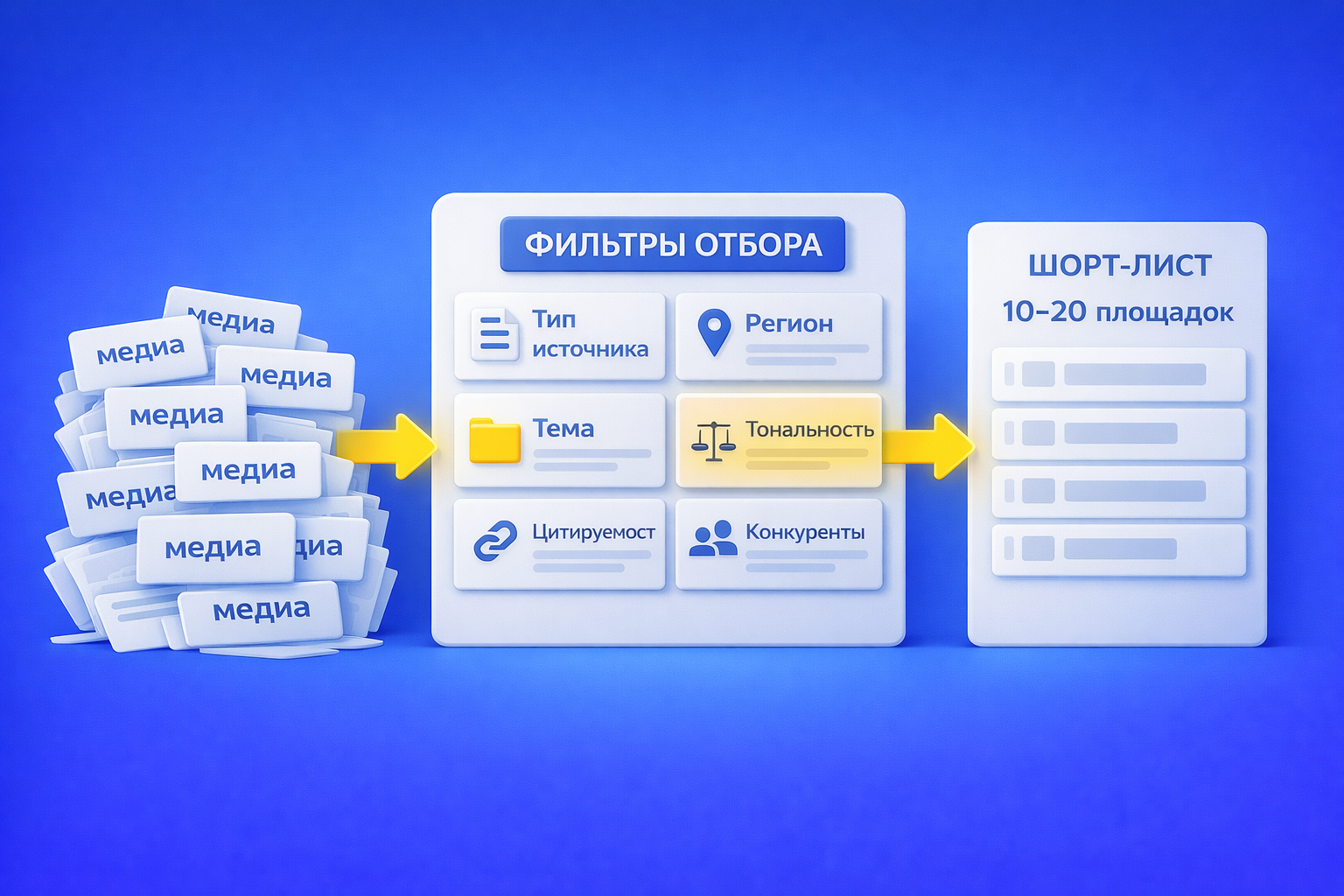 >Какие фильтры использовать при отборе